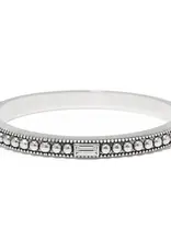 Pretty Tough Gem Hinged Bangle in Crystal