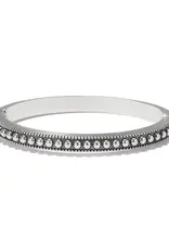 Pretty Tough Gem Hinged Bangle in Crystal