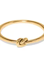 Interlok Single Knot Hinged Bangle in Gold