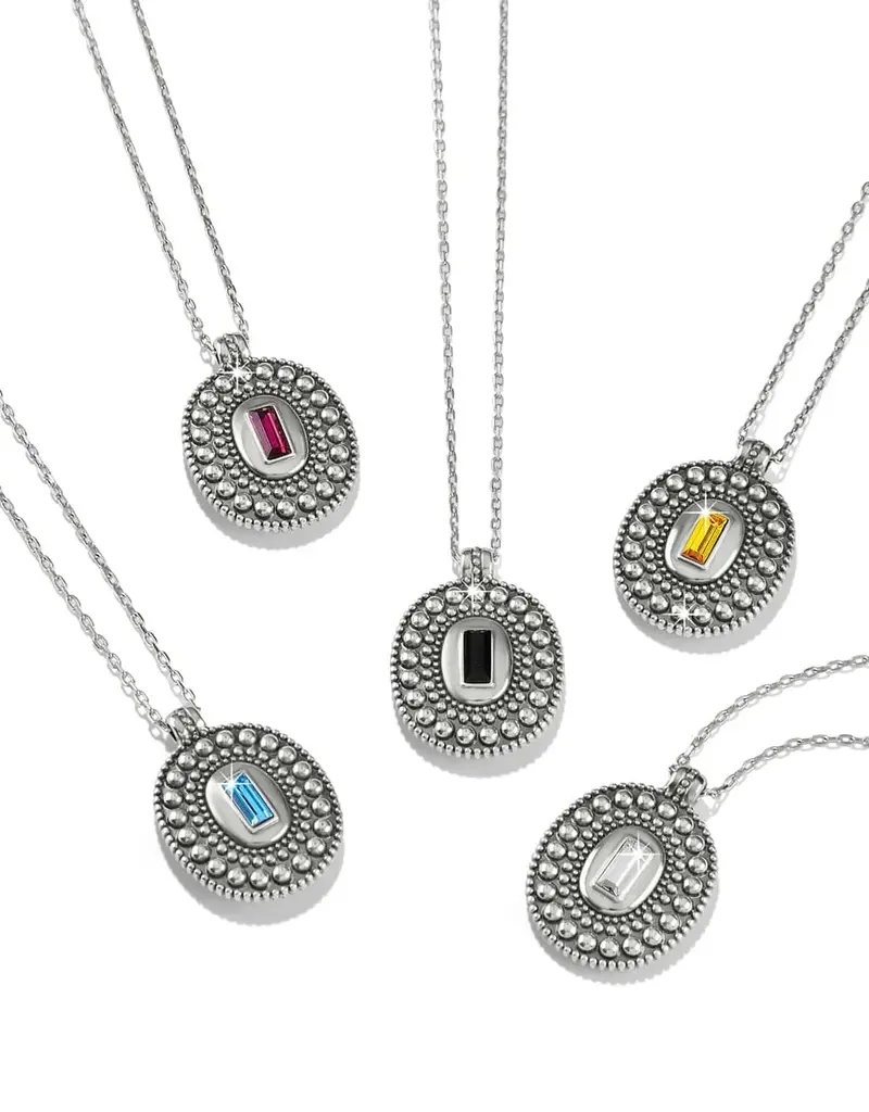 Pretty Tough Gem Necklace in Crystal