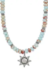 Mosaic Mojave Beam Beaded Necklace