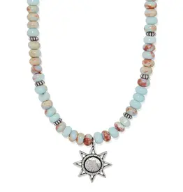 Mosaic Mojave Beam Beaded Necklace