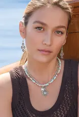 Mosaic Mojave Beam Beaded Necklace