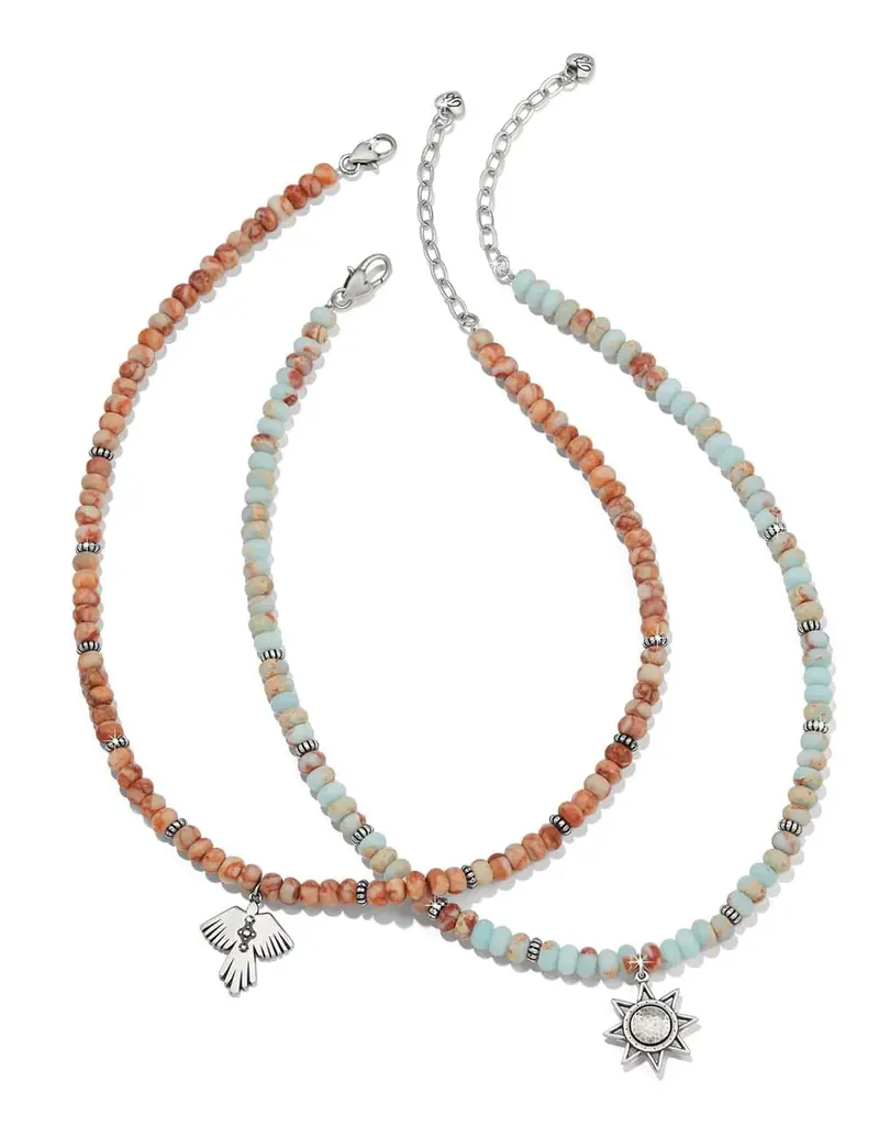 Mosaic Mojave Beam Beaded Necklace