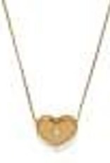 Illumina Celeste Heart Bold Necklace in Gold
