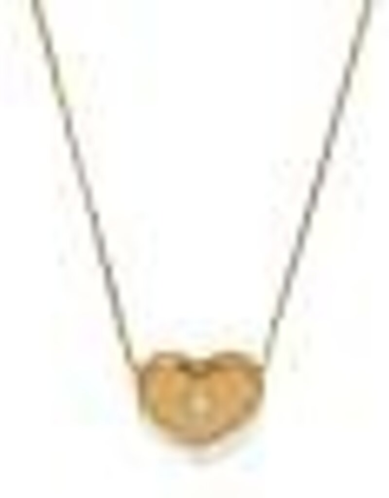 Illumina Celeste Heart Bold Necklace in Gold