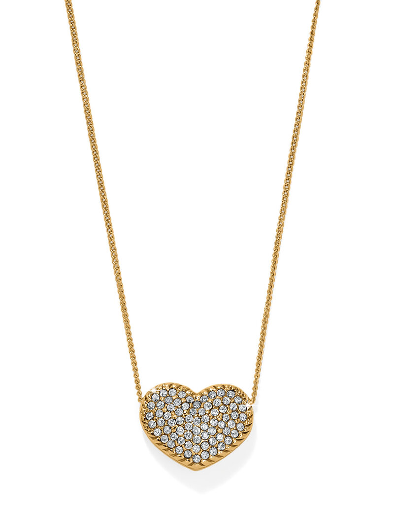 Illumina Celeste Heart Bold Necklace in Gold