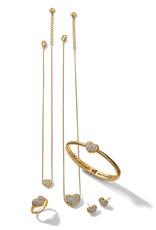 Illumina Celeste Heart Bold Necklace in Gold