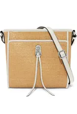 Astrid Straw Organizer Bag in White