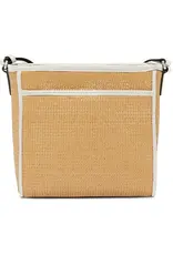 Astrid Straw Organizer Bag in White