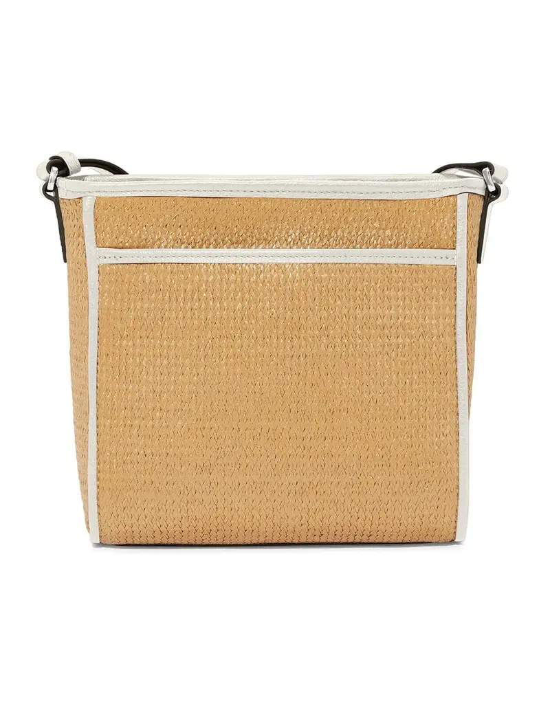Astrid Straw Organizer Bag in White