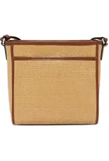 Astrid Straw Organizer Bag in Bourbon