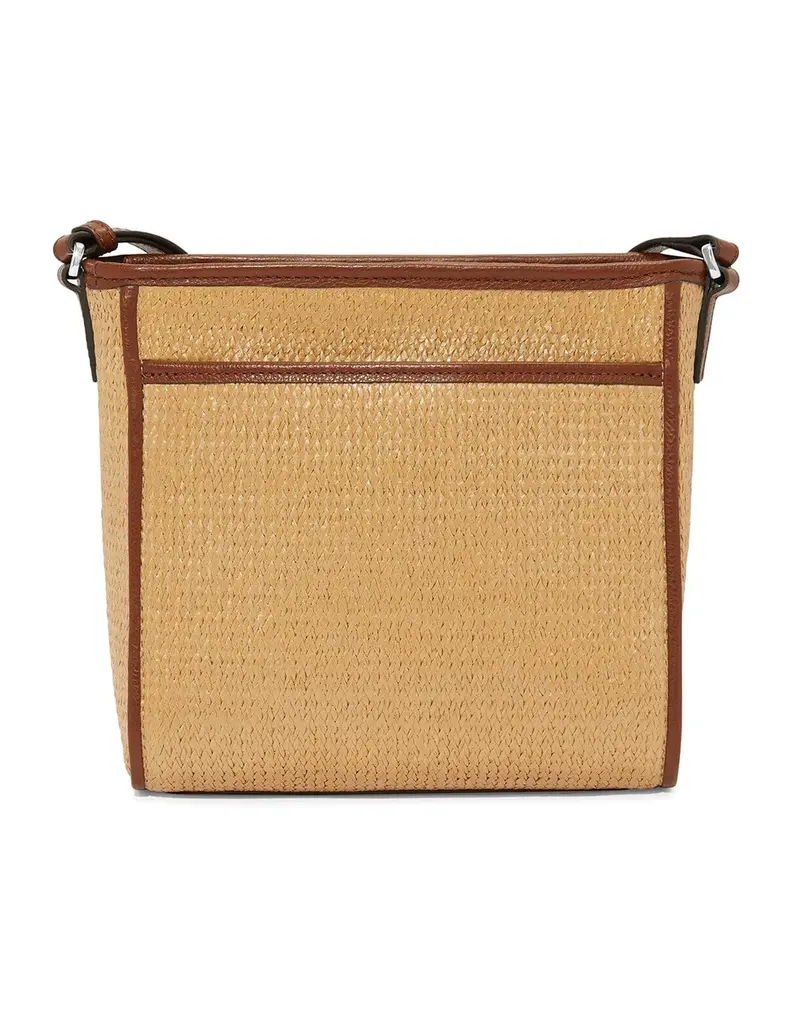 Astrid Straw Organizer Bag in Bourbon