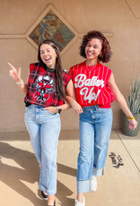 J.HOFFMAN'S Red Raider Plaid Sweater Vest