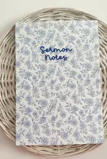 J.HOFFMAN'S Sermon Notes - Blue Floral