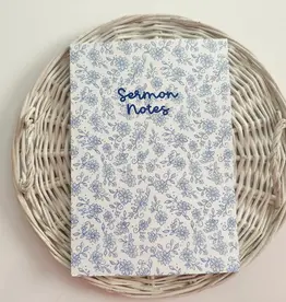 J.HOFFMAN'S Sermon Notes - Blue Floral