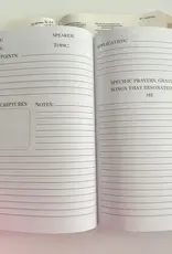 J.HOFFMAN'S Sermon Notes - Blue Floral