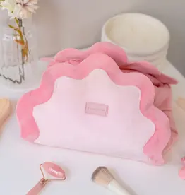 J.HOFFMAN'S Cosmetic Bag w/ Gathering Closure-Pink