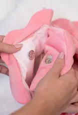 J.HOFFMAN'S Cosmetic Bag w/ Gathering Closure-Pink