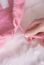 J.HOFFMAN'S Cosmetic Bag w/ Gathering Closure-Pink