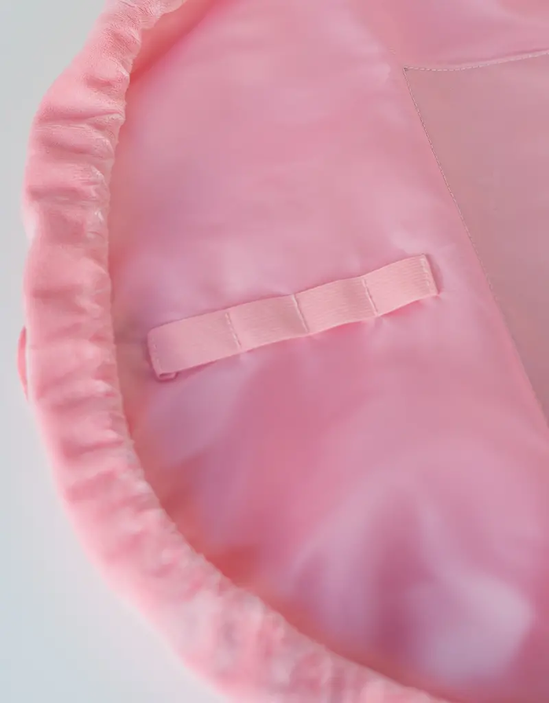 J.HOFFMAN'S Cosmetic Bag w/ Gathering Closure-Pink