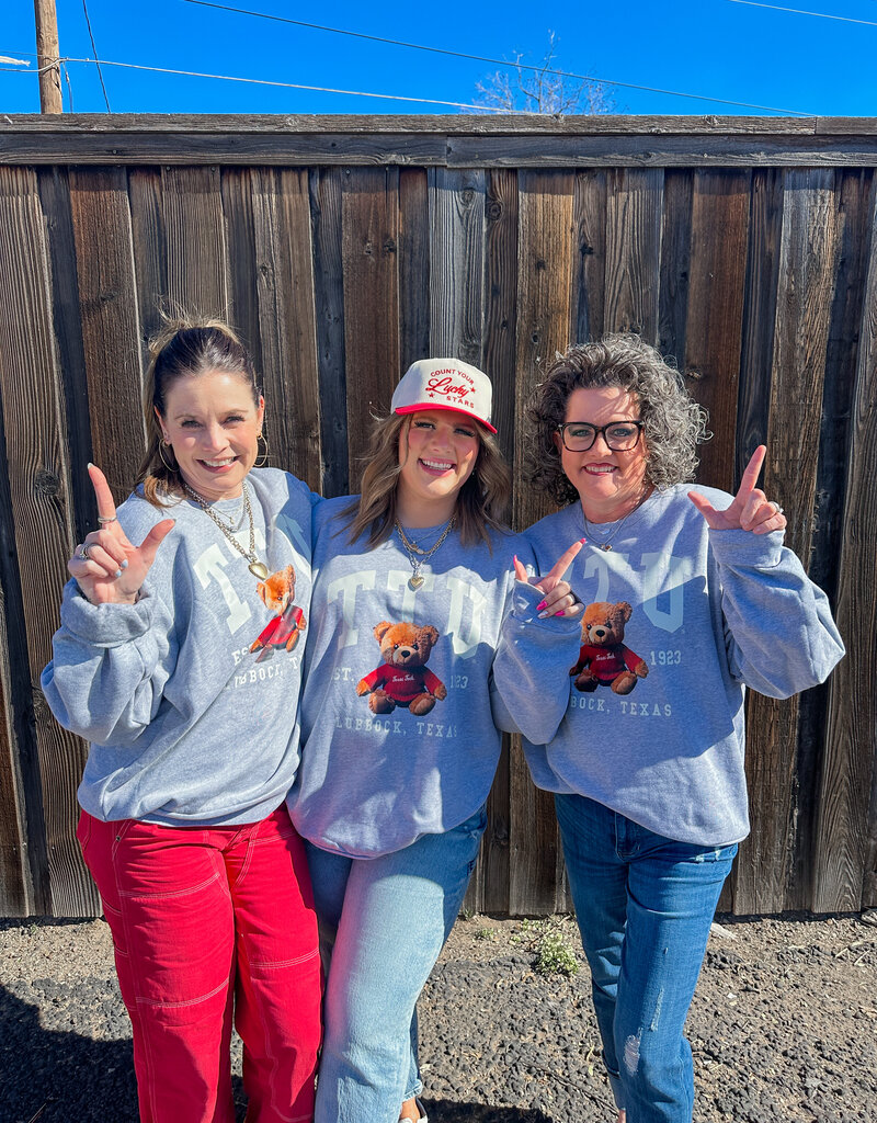 J.HOFFMAN'S - LICENSE **JHOFF ORIGINAL DESIGN** TTU Teddy Sweatshirt