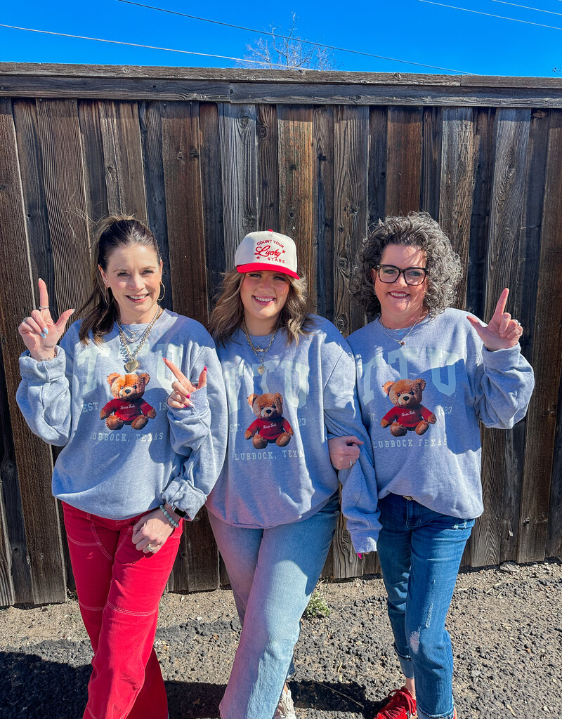 J.HOFFMAN'S - LICENSE **JHOFF ORIGINAL DESIGN** TTU Teddy Sweatshirt