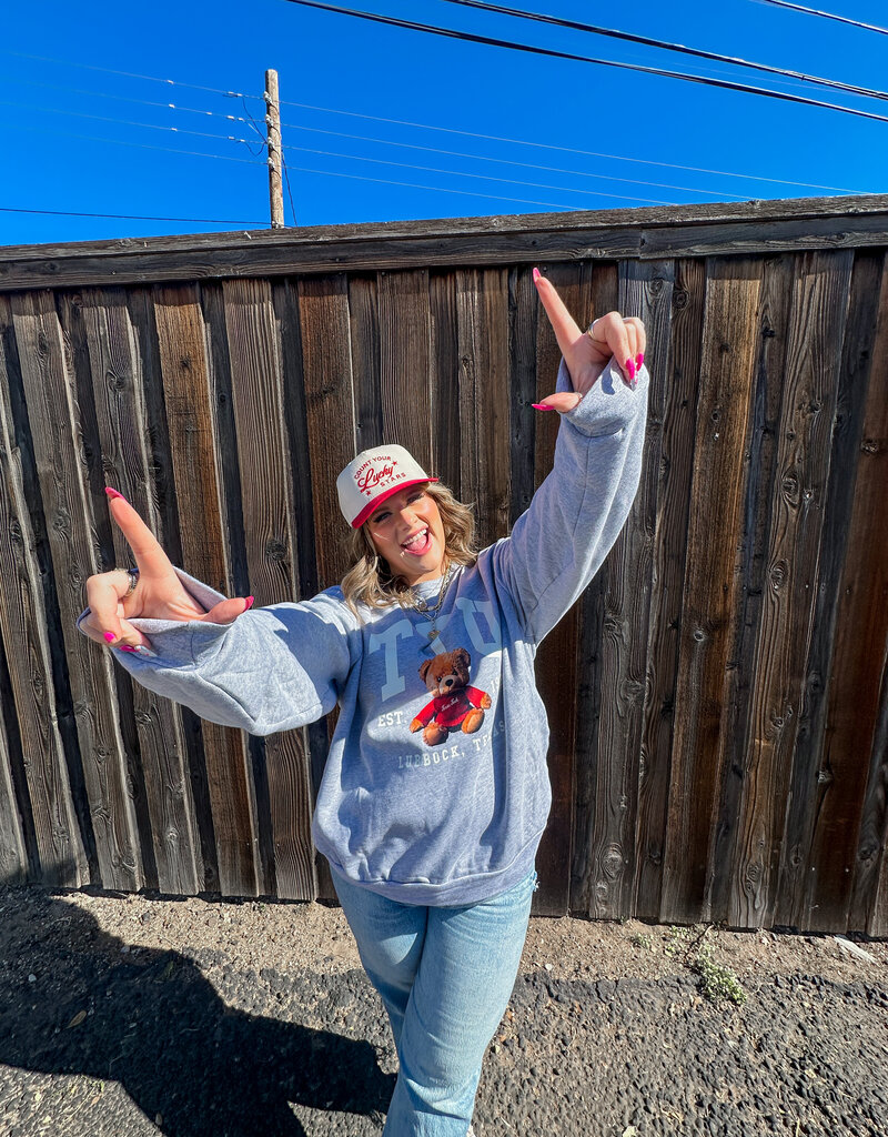 J.HOFFMAN'S - LICENSE **JHOFF ORIGINAL DESIGN** TTU Teddy Sweatshirt