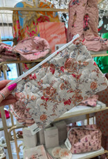 J.HOFFMAN'S Natalie Pink Quilted Makeup Bag - Small