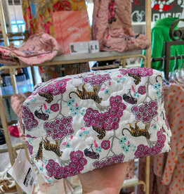 J.HOFFMAN'S Opal Pink Quilted Makeup Bag - Large