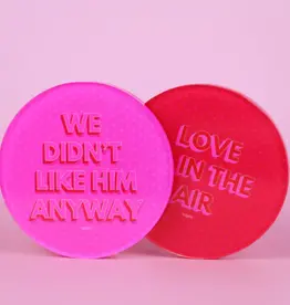 J.HOFFMAN'S Love is in the Air/Didn't like Him Coaster Sert