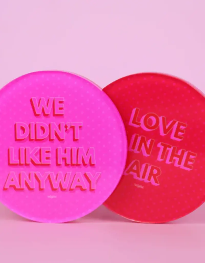 J.HOFFMAN'S Love is in the Air/Didn't like Him Coaster Sert