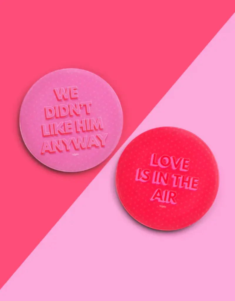 J.HOFFMAN'S Love is in the Air/Didn't like Him Coaster Sert