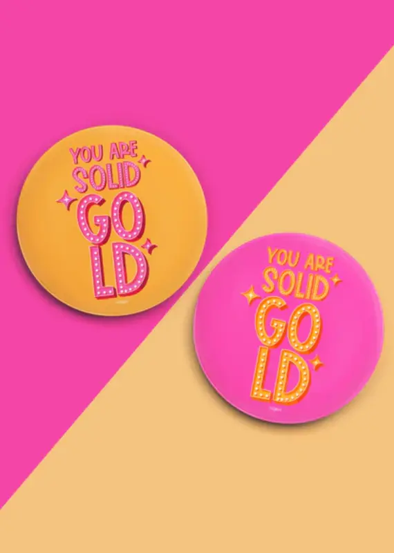 J.HOFFMAN'S You Are Solid Gold Coaster Set