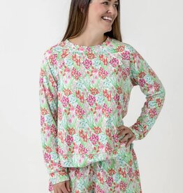 J.HOFFMAN'S Annie Happy Blooms Short Set- Pink