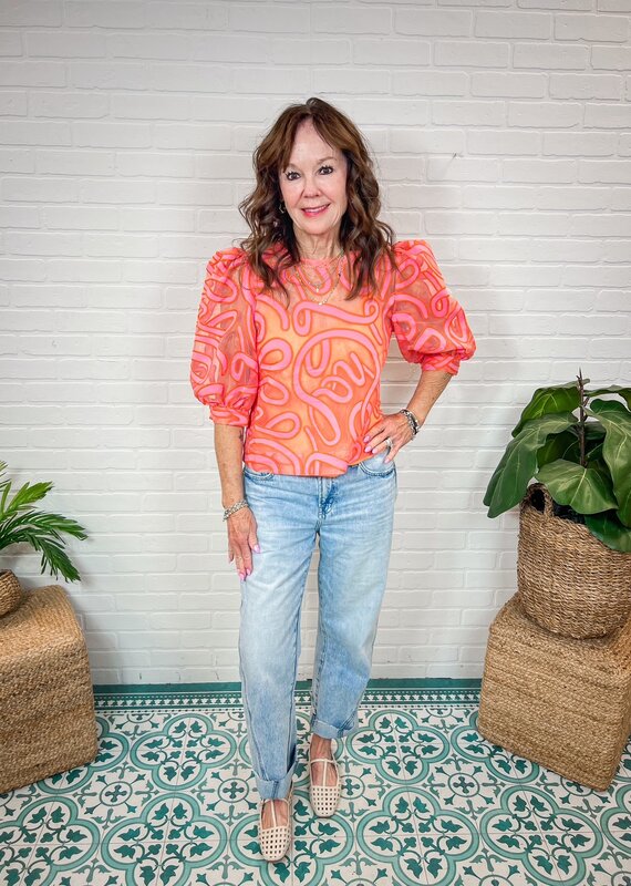 J.HOFFMAN'S Bella Top - Joy/Coral