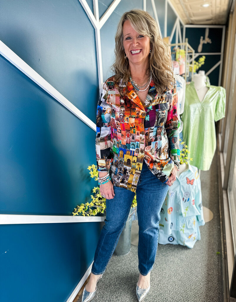 J.HOFFMAN'S Henni Patch Top - Doors/Cowgirl