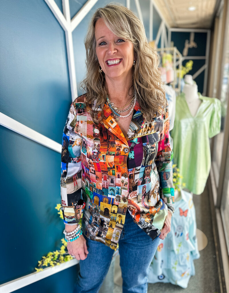 J.HOFFMAN'S Henni Patch Top - Doors/Cowgirl