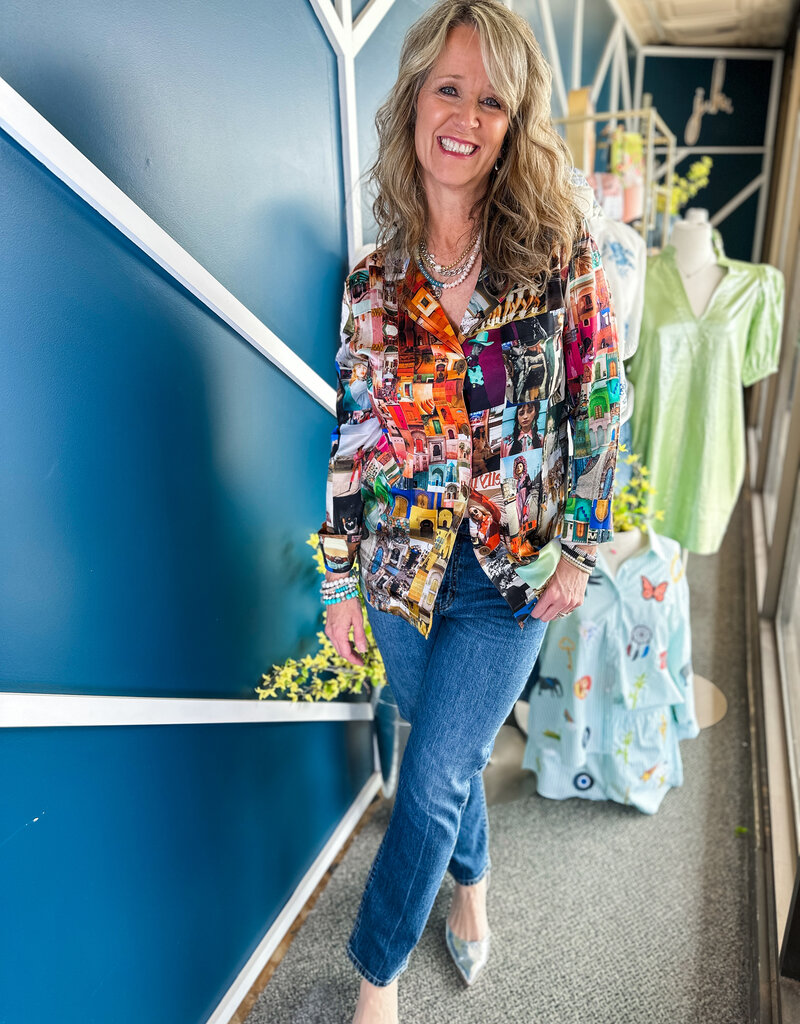 J.HOFFMAN'S Henni Patch Top - Doors/Cowgirl