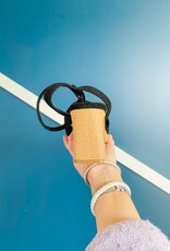 J.HOFFMAN'S Marty Heeled Sandal - Blk/Raffia