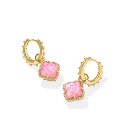 KENDRA SCOTT Mallory Rose Huggie Earrings