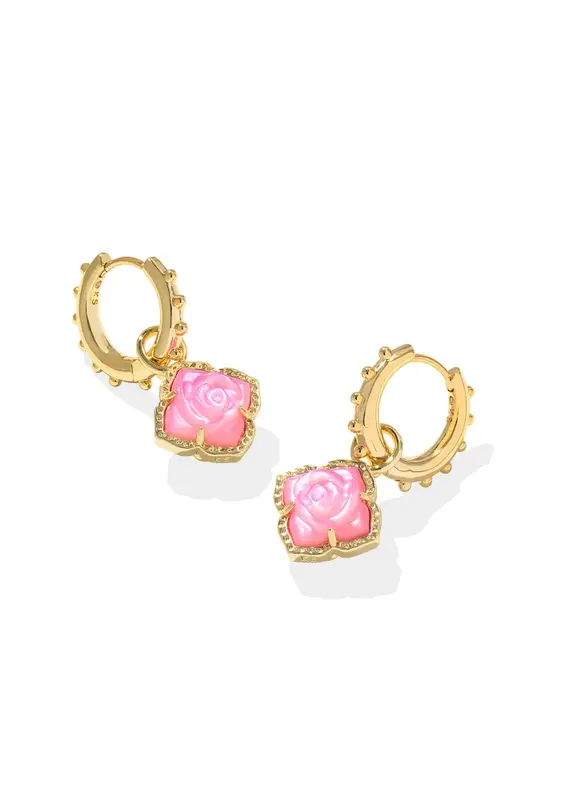 KENDRA SCOTT Mallory Rose Huggie Earrings