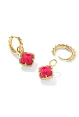 KENDRA SCOTT Mallory Rose Huggie Earrings