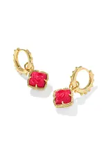 KENDRA SCOTT Mallory Rose Huggie Earrings