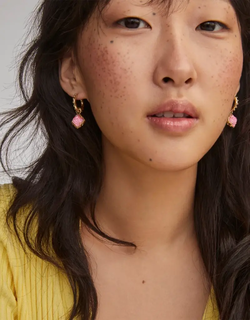 KENDRA SCOTT Mallory Rose Huggie Earrings