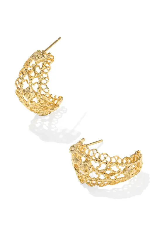KENDRA SCOTT Krista Lace Huggie Earrings