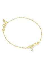 KENDRA SCOTT Mama Crystal Delicate Chain Bracelet