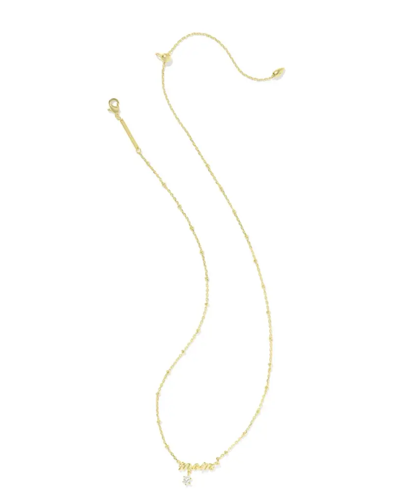 KENDRA SCOTT Mom Crystal Pendant Necklace