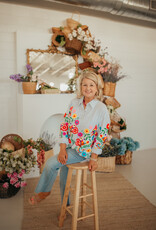 J.HOFFMAN'S Birdie Embroidered Top