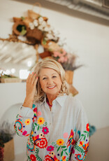 J.HOFFMAN'S Birdie Embroidered Top